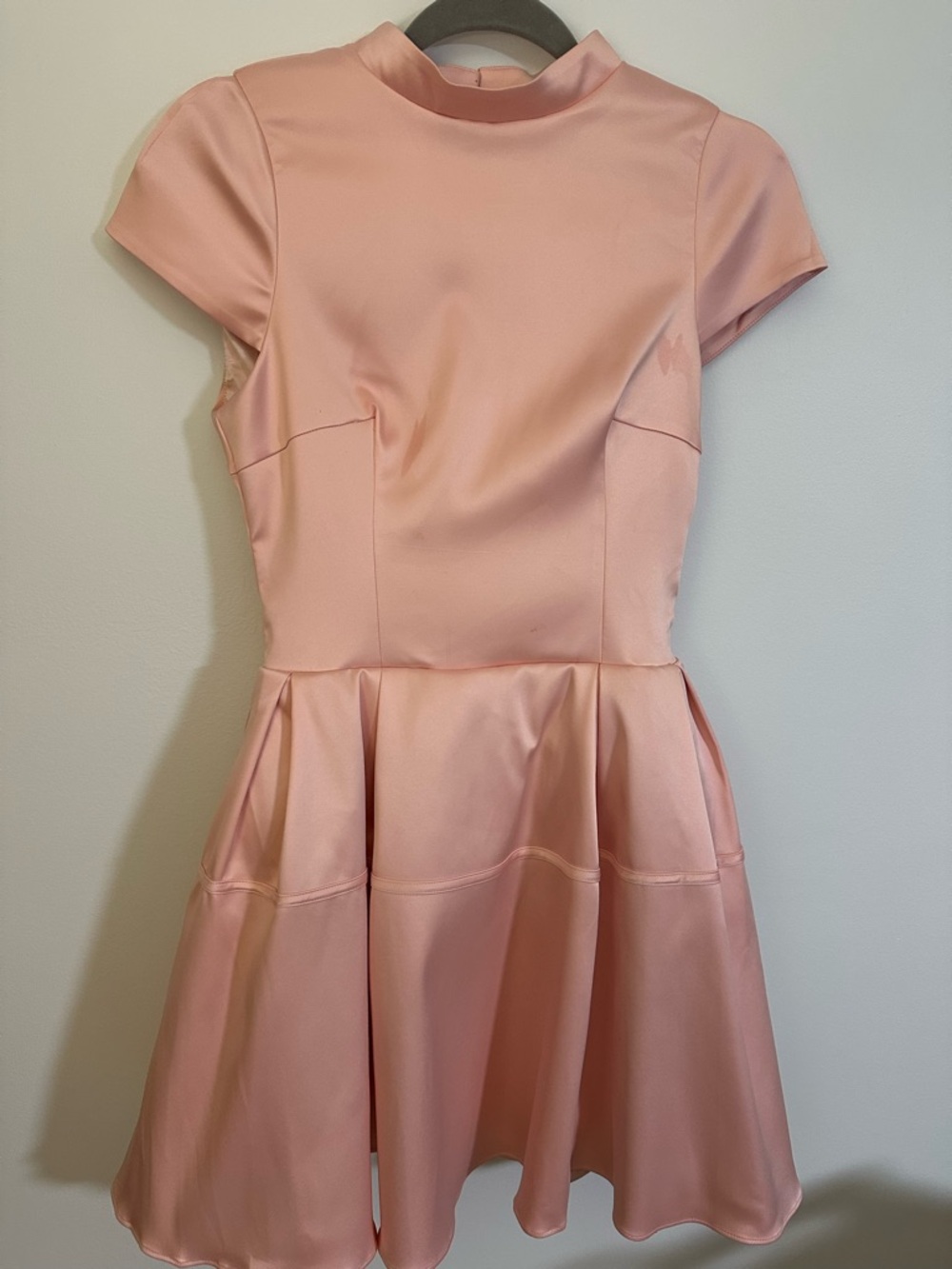 House Of Cb “Saida” Pink Mini Backless Fit-And-Flare Dress View 6